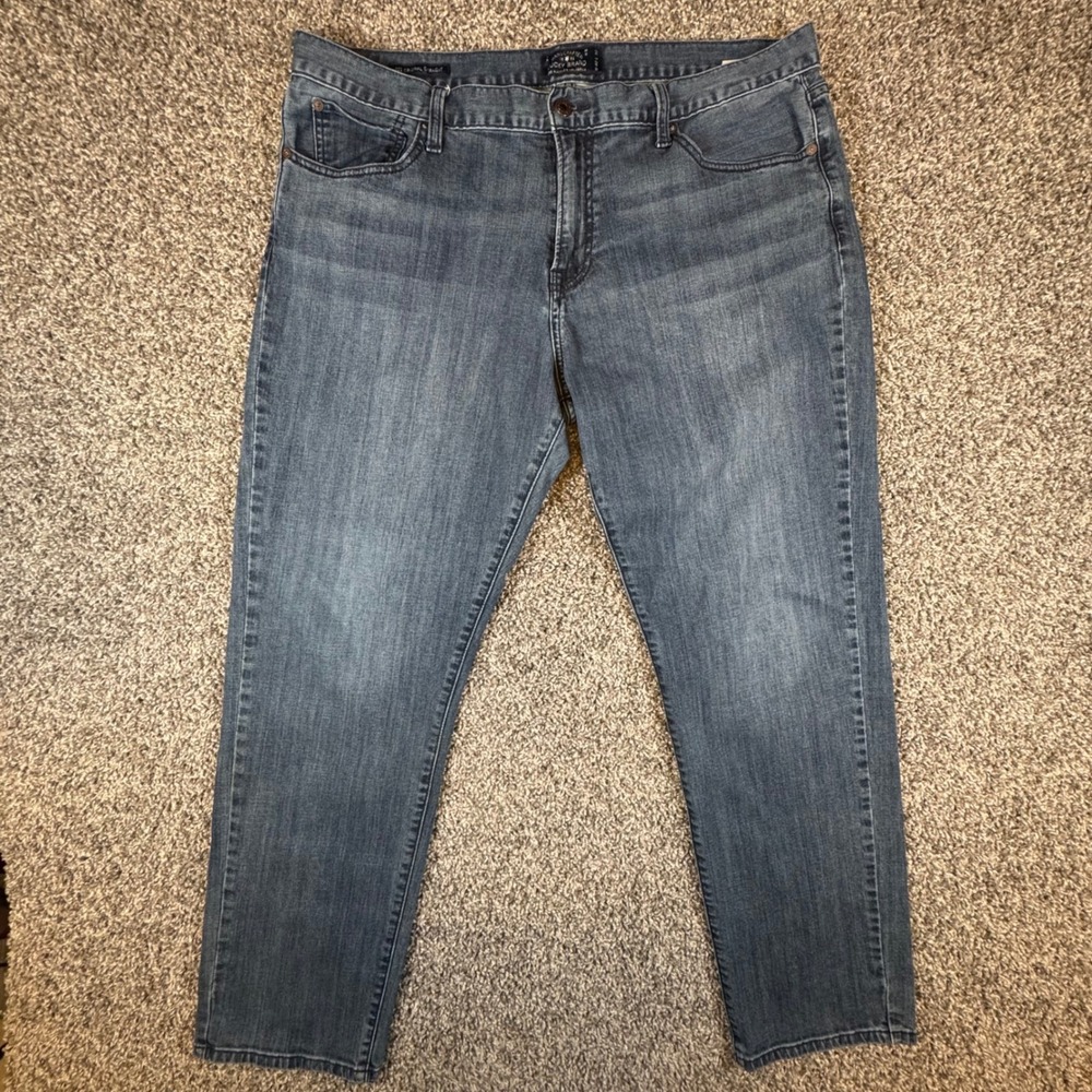 Lucky Brand 221 Original Straight Mens 40x30 Blue Denim Stretch Jeans - Picture 2 of 11